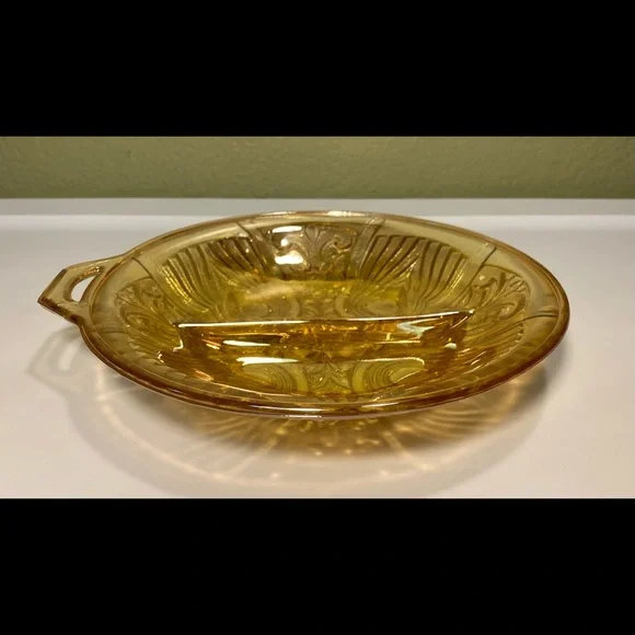 Vintage Indiana Glass Iridescent Relish Dish - Picture 4 of 9